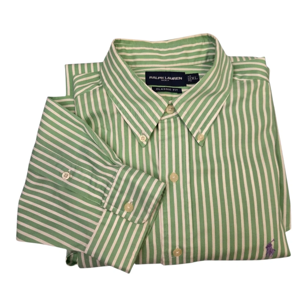 Ralph Lauren Classic Fit Golf XL Stripe‎